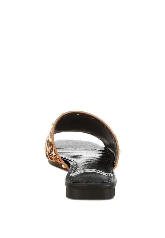 Hilsa Leopard Print Slip-On Flats for Stylish Comfort - Love Salve